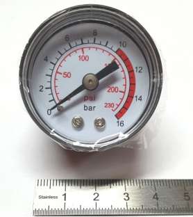 Manometro del compressore del manometro della pompa di aria del gas del fiZZIT 