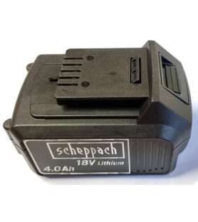 Batterie 4ah pour outils de jardin sur batterie Scheppach ou Woodster GS18-3Li