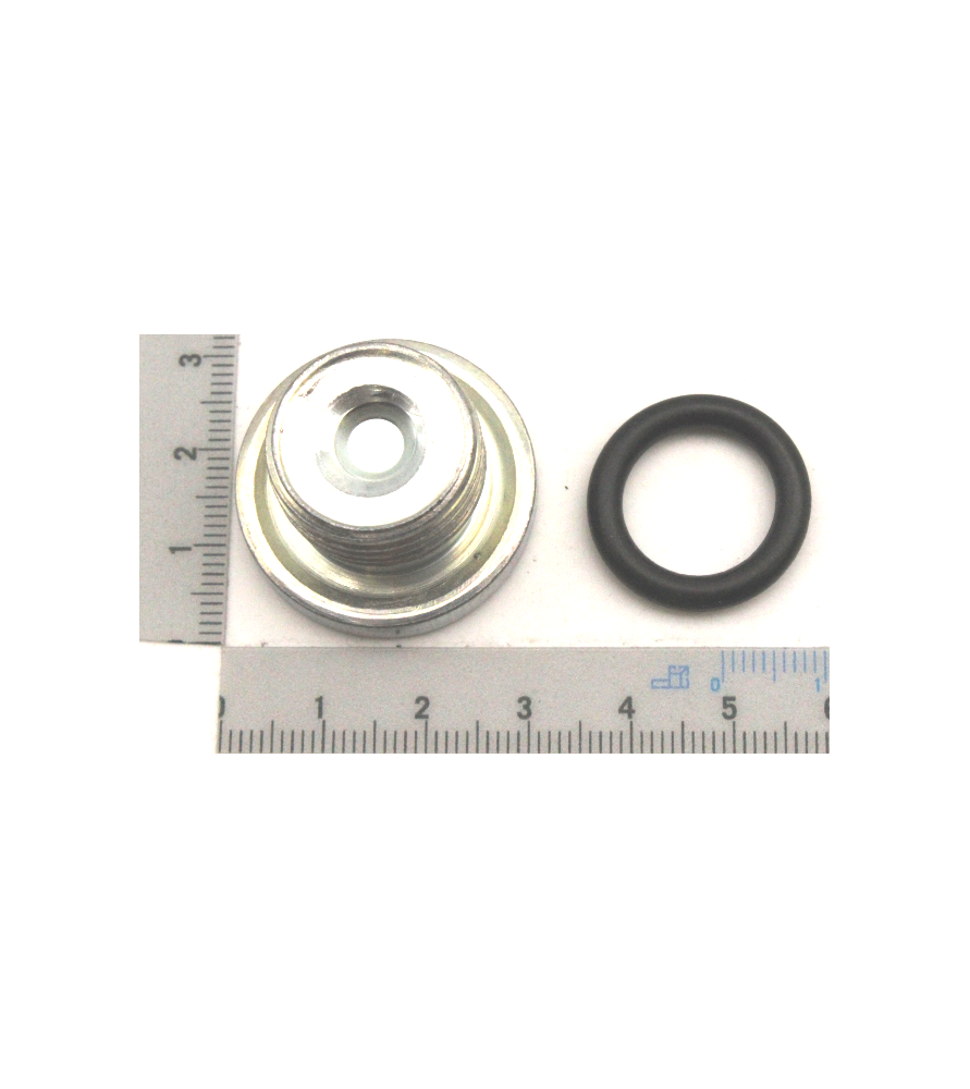 Reservoir screw with gasket for Scheppach compressor