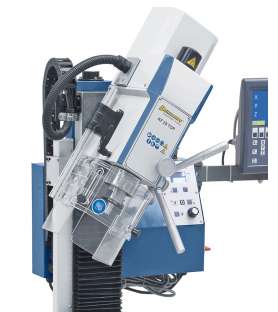 Metal drilling milling machine Bernardo KF28Top with feed and 3-axis digital display