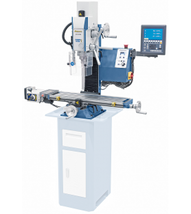 Metal drilling milling machine Bernardo KF28Top with feed and 3-axis digital display