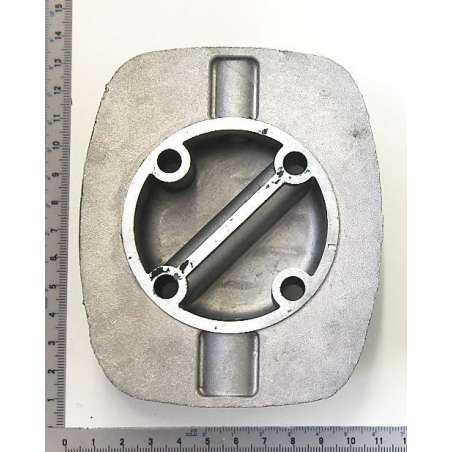 Testata Del Compressore D'aria 2Pcs, 4/3/5P Raccordi In Alluminio Coperchio Di Raffreddamento Guida Pneumatica Con 2 Teste Cilindriche