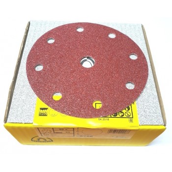 Hook & Loop abrasive disc punched 150 mm grit 120, 50 pieces - Pro quality