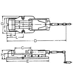 Étau machine extra-large FJ 125