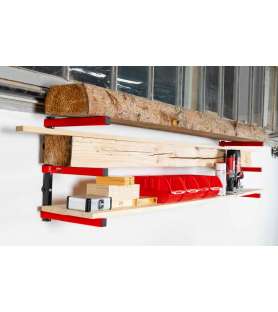 Sistema de estanterías de taller o almacenamiento de madera Holzmann HLR1