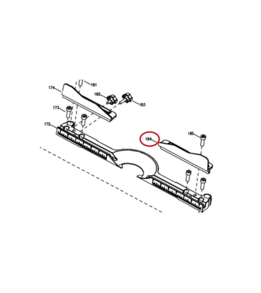 Butée droite pour scie à onglet radiale Holzprofi SRO305