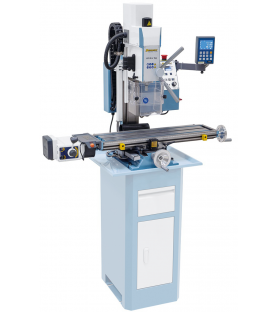 Metal drilling and milling machine Bernardo KF26L Top with feed and 3-axis digital display