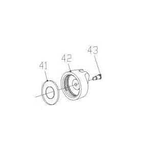 Bouchon d'huile référence 5910305010 pour tronçonneuse Scheppach CBS260-20LI