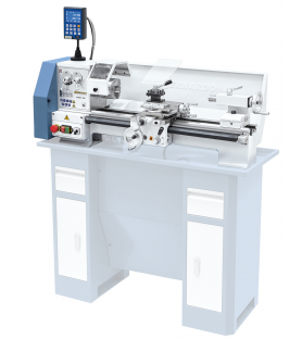 Metalldrehmaschine Bernardo Hobby 500 mit 2-Achsen-Digitalanzeige DT 40 - 230V