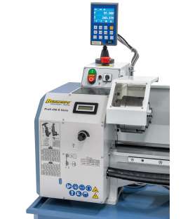 Torno de metal Bernardo PROFI450S VARIO con indicador digital de 2 ejes