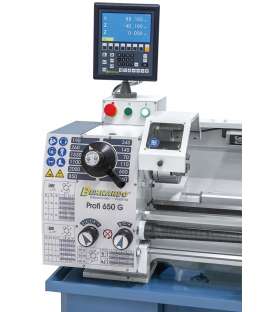 Metalldrehmaschine Bernardo Profi 650G mit Digitalanzeige 2 Achsen ES-12 V - 230V