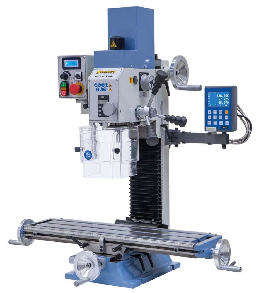 Bernardo KF25L Vario metal drilling and milling machine with DT 40 3-axis digital display