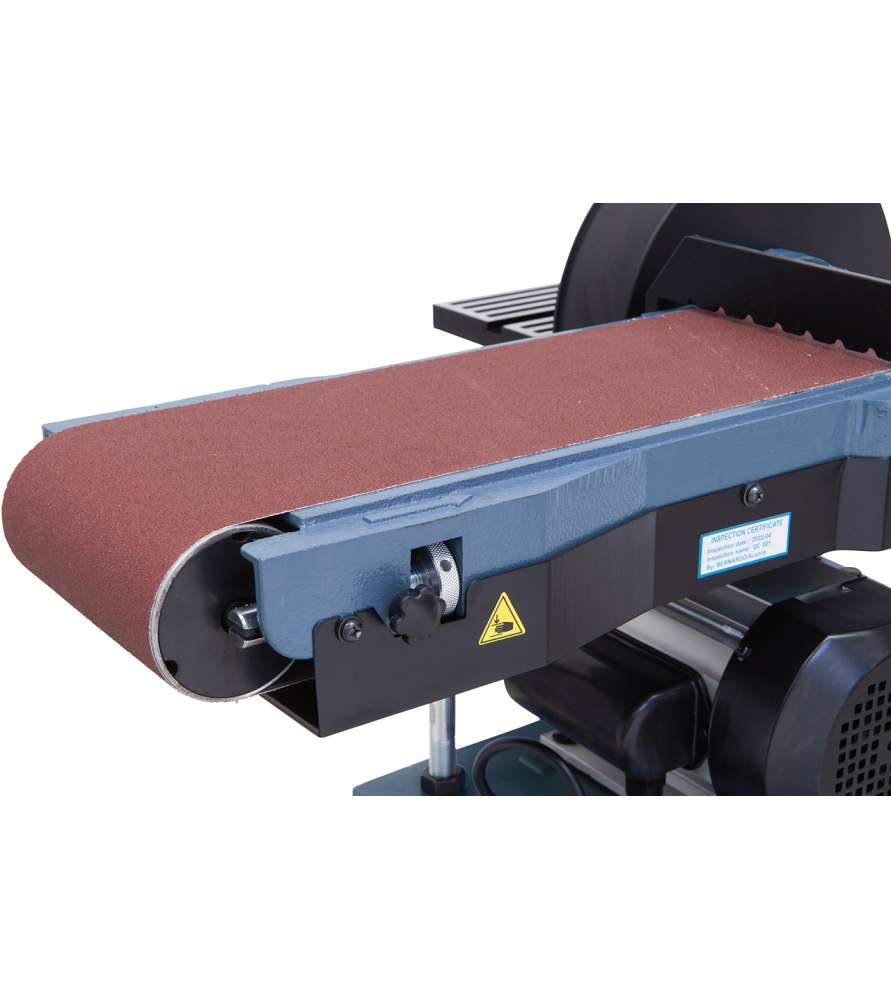 Triton Levigatrice A Nastro 450W TCMBS - Per Levigatura Fino Al Bordo, Con 3 Nastri Abrasivi E Adattatore Aspirazione
