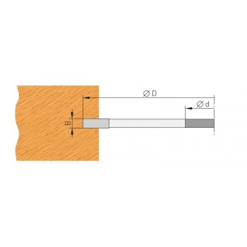 Wendeplatten-Verstellnuter für lamello-Ø 100 mm