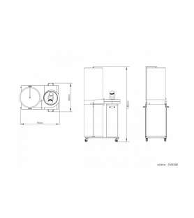 Aspirador de virutas Holzprofi Maker FM300M - 160 litros - 230V