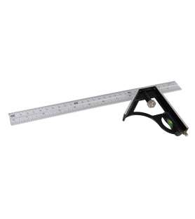 Task aluminum square with integrated spirit level