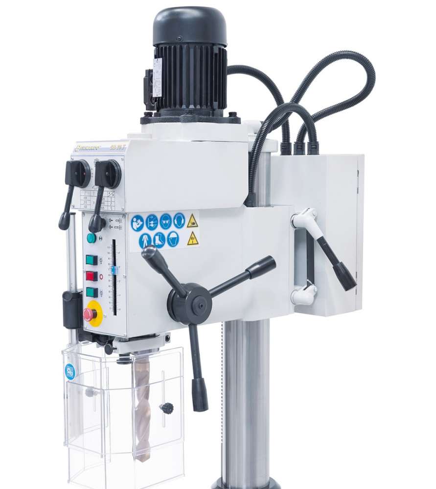 Trapano Fresa Da Banco Fervi T044 Con Cambio Ad Ingranaggi - Foto 4