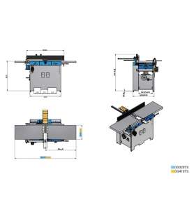 Degauchisseuse raboteuse 320 mm Holzprofi DG320TS arbre hélicoïdal