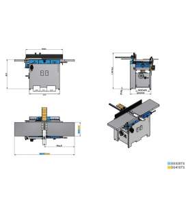 Dégauchisseuse raboteuse 410 mm Holzprofi DG410TS arbre hélicoïdal - 400V