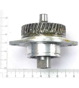 Eje de hoja completo con piñón para sierra ingletadora radial Scheppach HM110MP y Dexter DX254