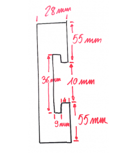 Guía de seguridad con barras para fresadora (máquina pequeña)