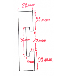 Safety guide with bars for spindle moulder (small machine)