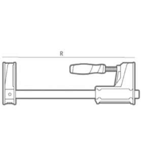 Klemme - Parallelpresse Piher PRL95 - Länge 800 mm