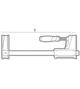Klemme - Parallelpresse Piher PRL95 - Länge 1250 mm