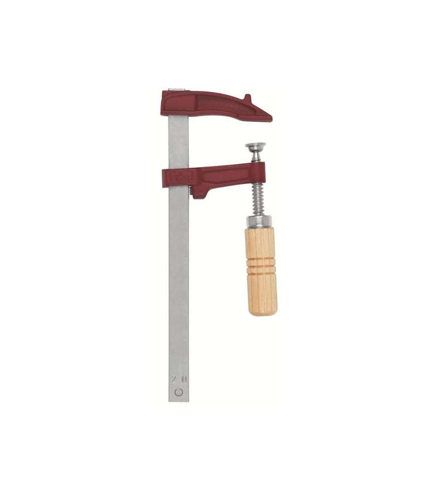 Piher 02025 Abrazadera de tornillo con mango de madera modelo MM - Longitud 250 mm