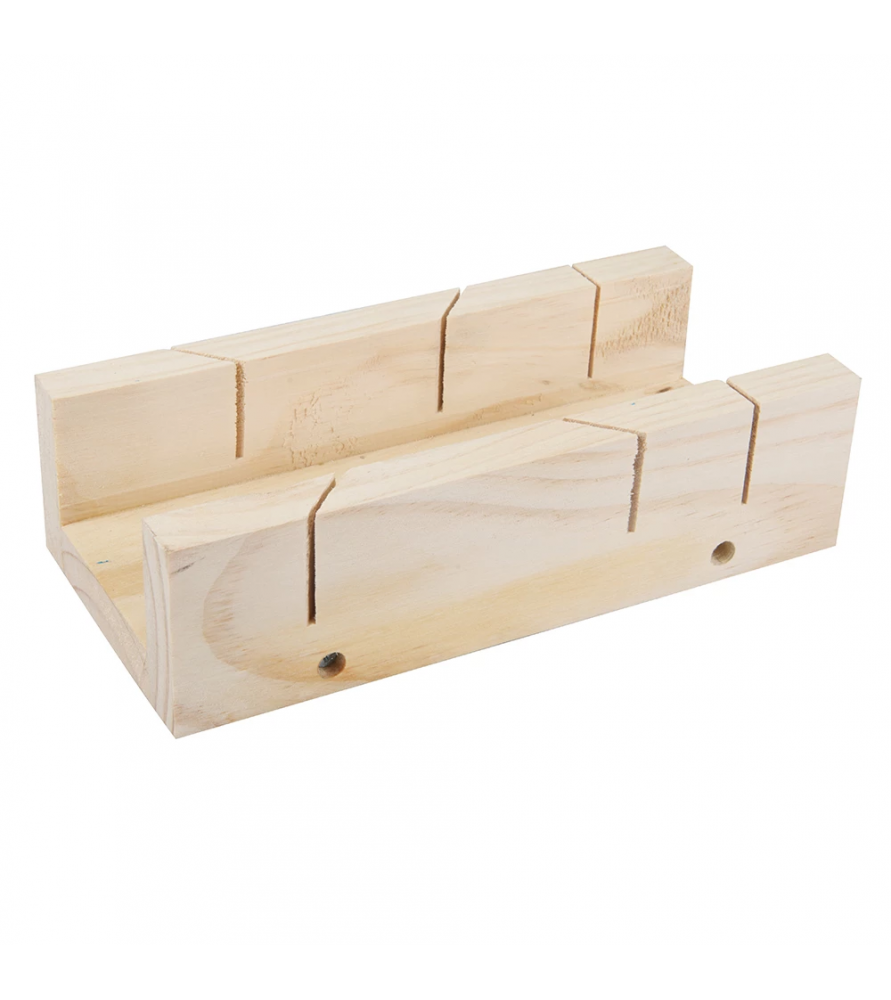 Caja de ingletes de madera Silverline 250x85 mm