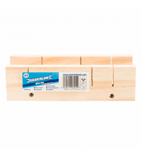 Caja de ingletes de madera Silverline 250x85 mm