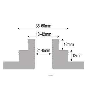 25 mm Backensatz für 70 mm Spannfutter