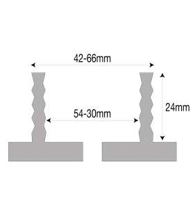 Sägezahn-Backensatz für 70-mm-Spannfutter