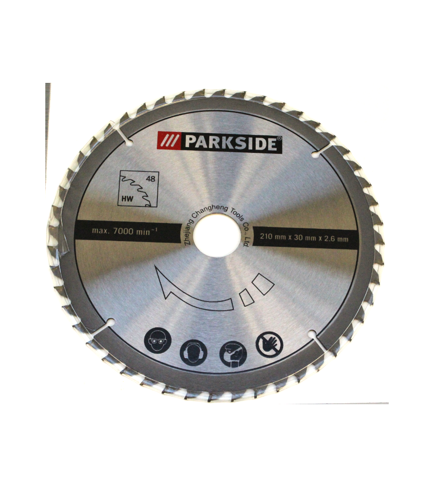 Lame de scie circulaire carbure Parkside dia. 210 mm - 48 dents