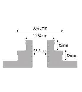 Stepped jaw set for 95 mm chuck