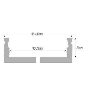 Set of 4 grooved jaws for 95 mm chuck