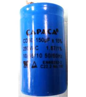 Motor capacitor 150µF - 250V