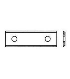 Lot De 2 Lames De Rechange Carbure Tungstène Z2 - 12 X 40 X 1,5 Mm - Pour Fraises à Affleurer Réversibles - Inclut 2 Vis
