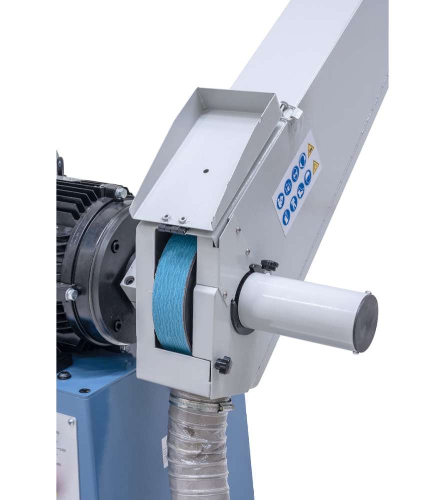 Draper SD8C - Lot De 5 Disques Abrasifs Auto-Adhésifs Oxyde D'Aluminium Grain 100 - Diamètre 200 Mm Bleu - Pour Ponceuse à Bande Et Disque