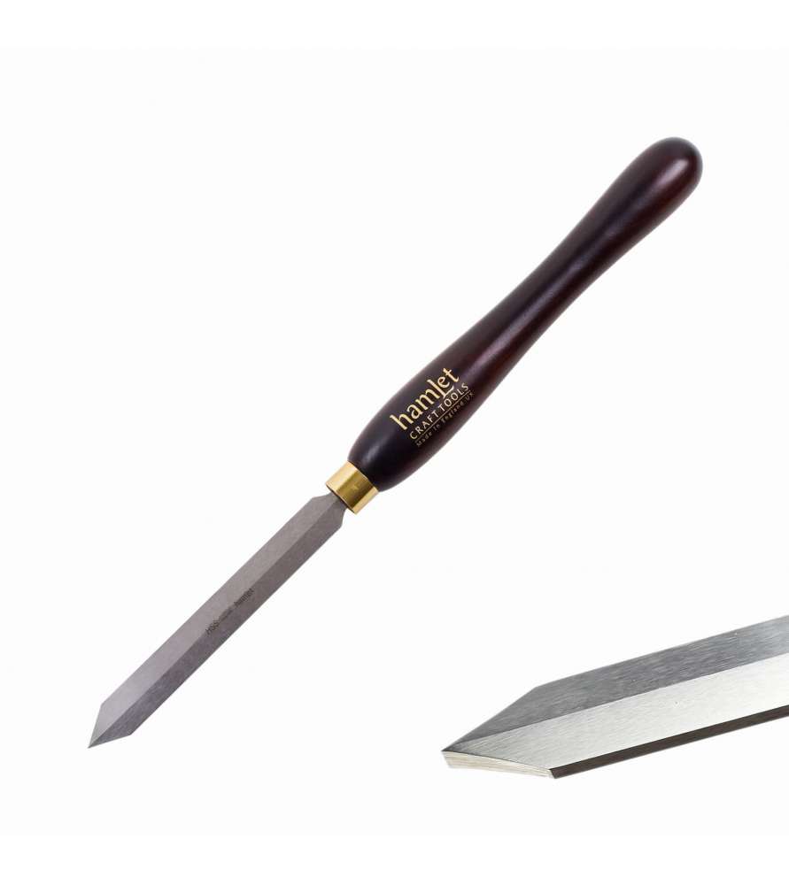 Ciseau à Tourner Sur Bois Hamlet - Tronquoir 4 Mm - Profil Spécial Anti-coincement - Pour Tournage Artisanal