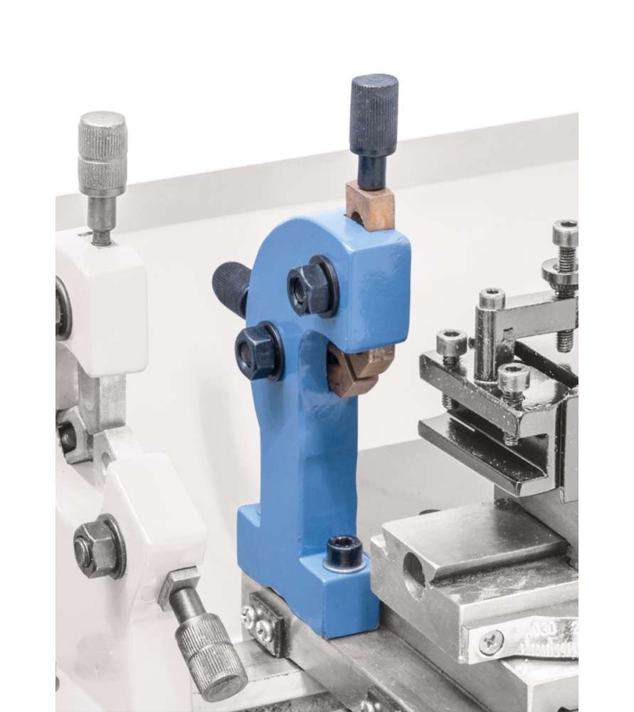 Lunetta mobile per tornio per metalli, interasse 300 e 350 mm