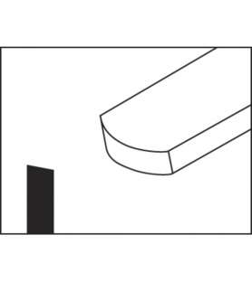 Rounded scraping chisel 25 mm HAMLET