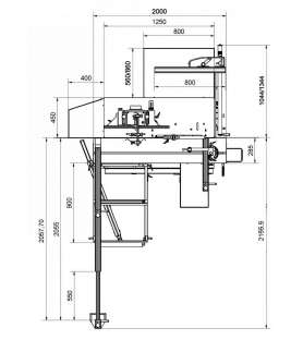 Sierra fresadora combinada Holzprofi TSP2000E con carro de 2000 mm - 400 V - Fabricada en Europa