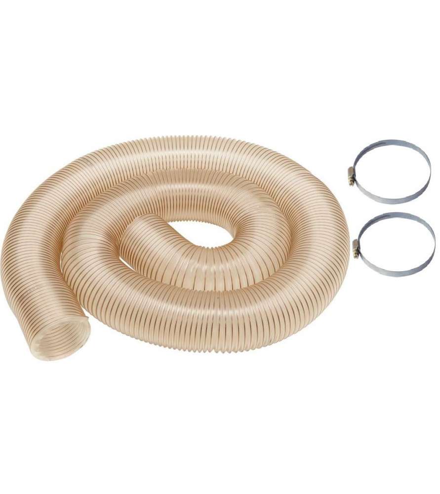 Flexible tuyau d'aspiration industriel PU7 dia 100 mm - Long. 2.5 mètres + 2 colliers dia.100 mm Flexible tuyau d'aspiration industriel PU7 dia 100 mm - Long. 2.5 mètres + 2 colliers dia.100 mm