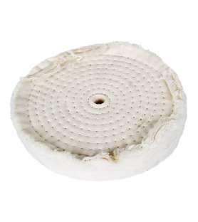 Disco lucidante in cotone morbido da 150 mm per smerigliatrice da banco