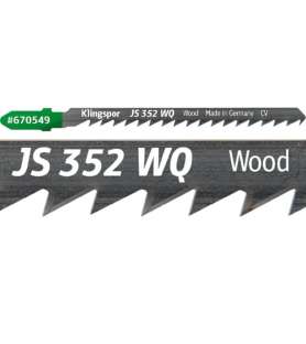 Klingspor JS 352 WQ Extra special jigsaw blade for curved cuts - All woods - 5 pieces