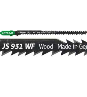 Klingspor JS 931 WF Special jigsaw blade for extreme curved cuts - All woods - 5 pieces