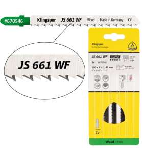 Klingspor JS 661 WF Supra Stichsägeblatt für sehr saubere und gerade Schnitte – Alles Holz - 5 Stück