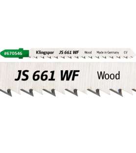 Klingspor JS 661 WF Supra jigsaw blade for very clean and straight cuts - All woods - 5 pieces