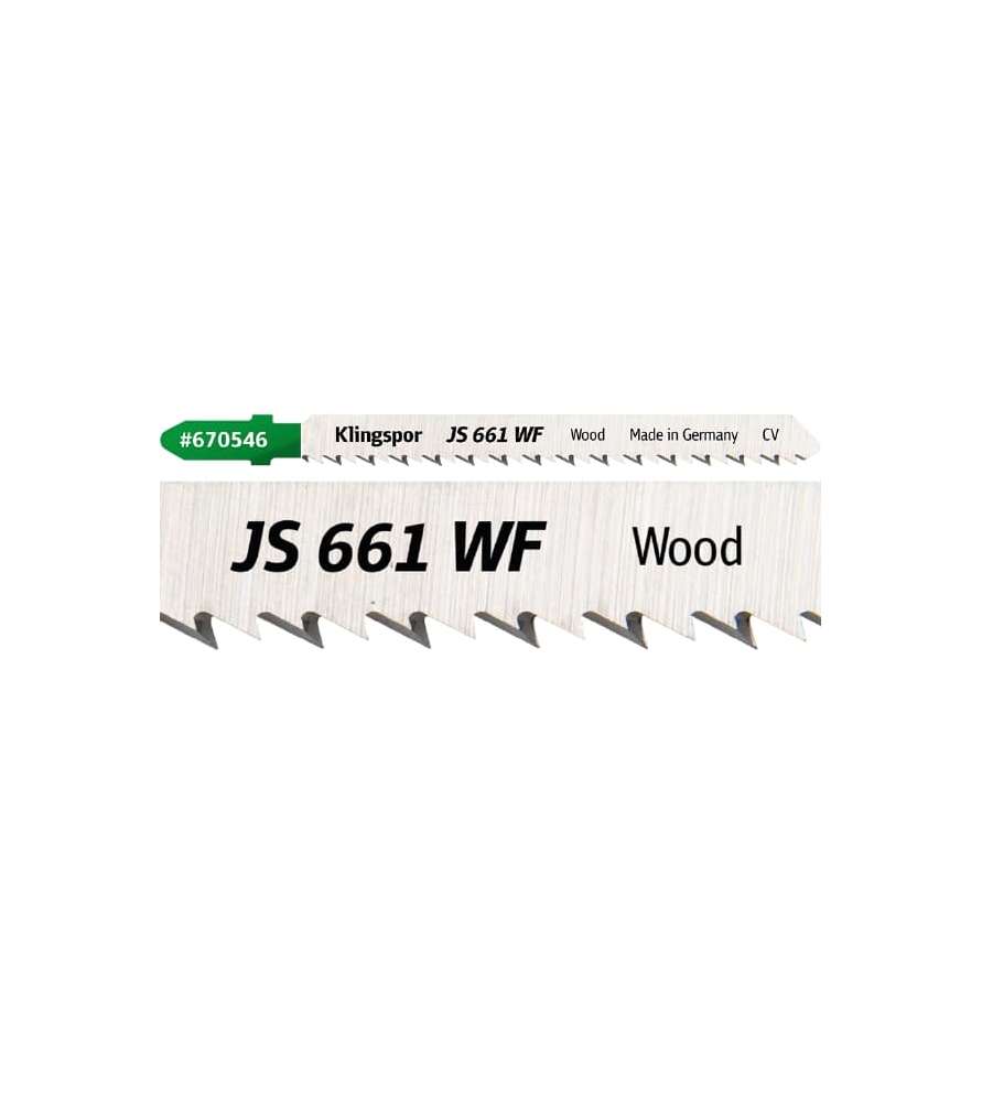 Klingspor JS 661 WF Supra jigsaw blade for very clean and straight cuts - All woods - 5 pieces Klingspor JS 661 WF Supra jigsaw blade for very clean and straight cuts - All woods - 5 pieces